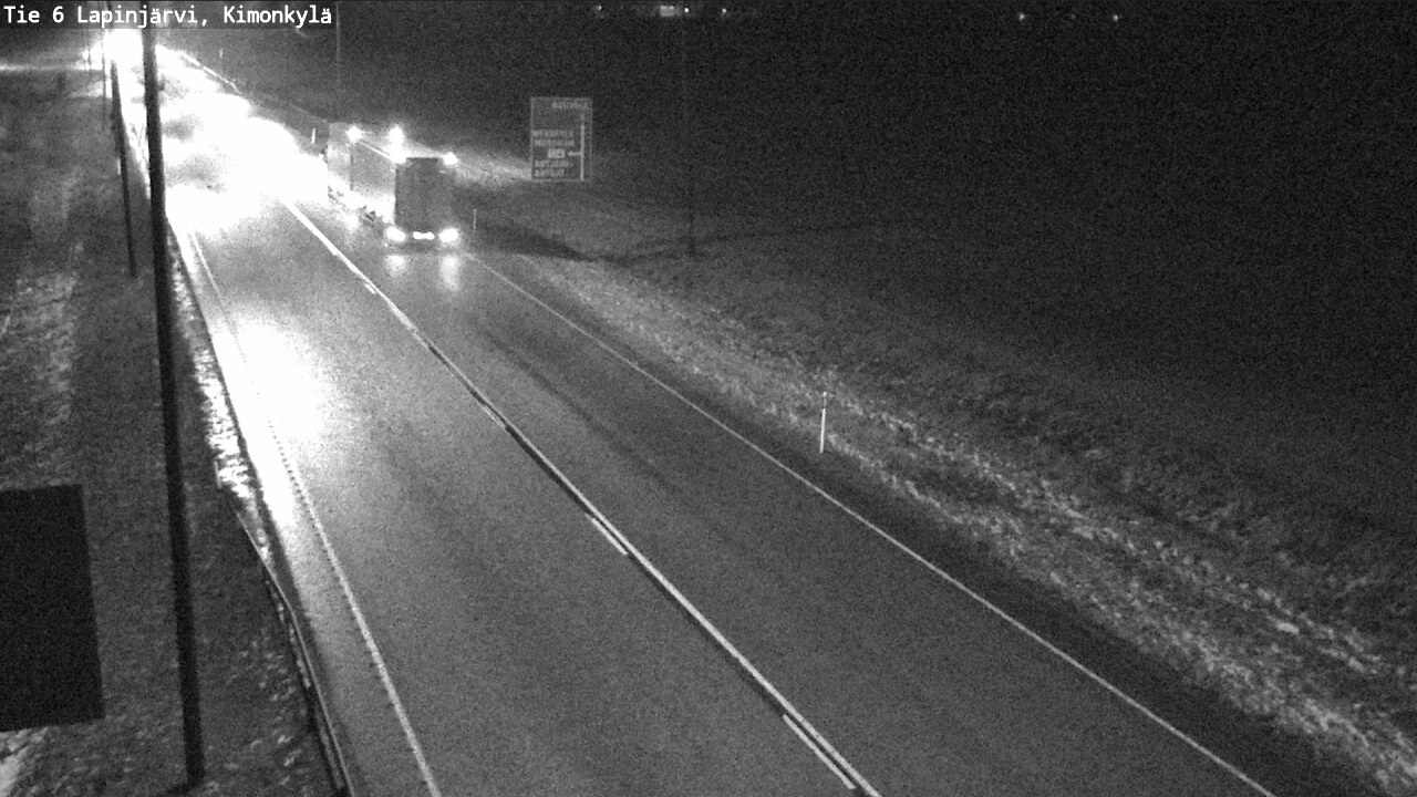 Weather Camera Image Väg 6 Lapinjärvi, Kimoböle, Lapinjärvi, Uusimaa