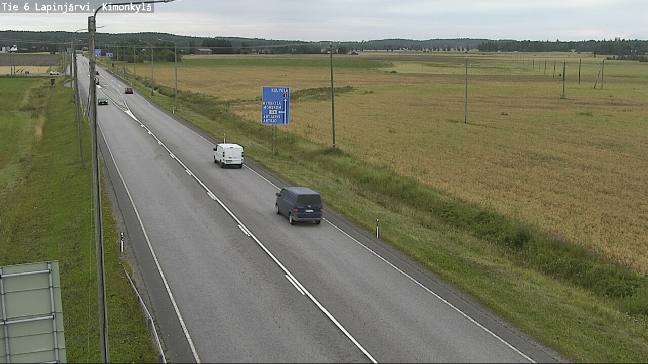 Weather Camera Image Road 6 Lapinjärvi, Kimonkylä, Lapinjärvi, Uusimaa