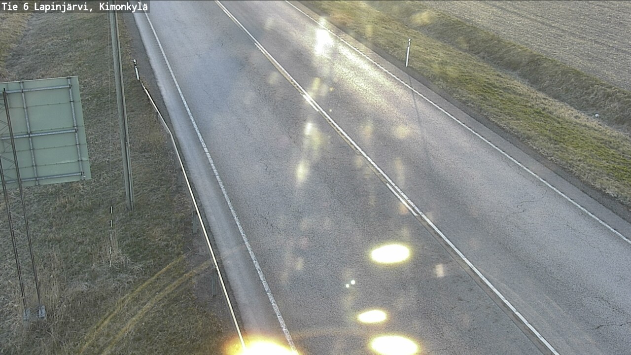 Weather Camera Image Road 6 Lapinjärvi, Kimonkylä, Lapinjärvi, Uusimaa