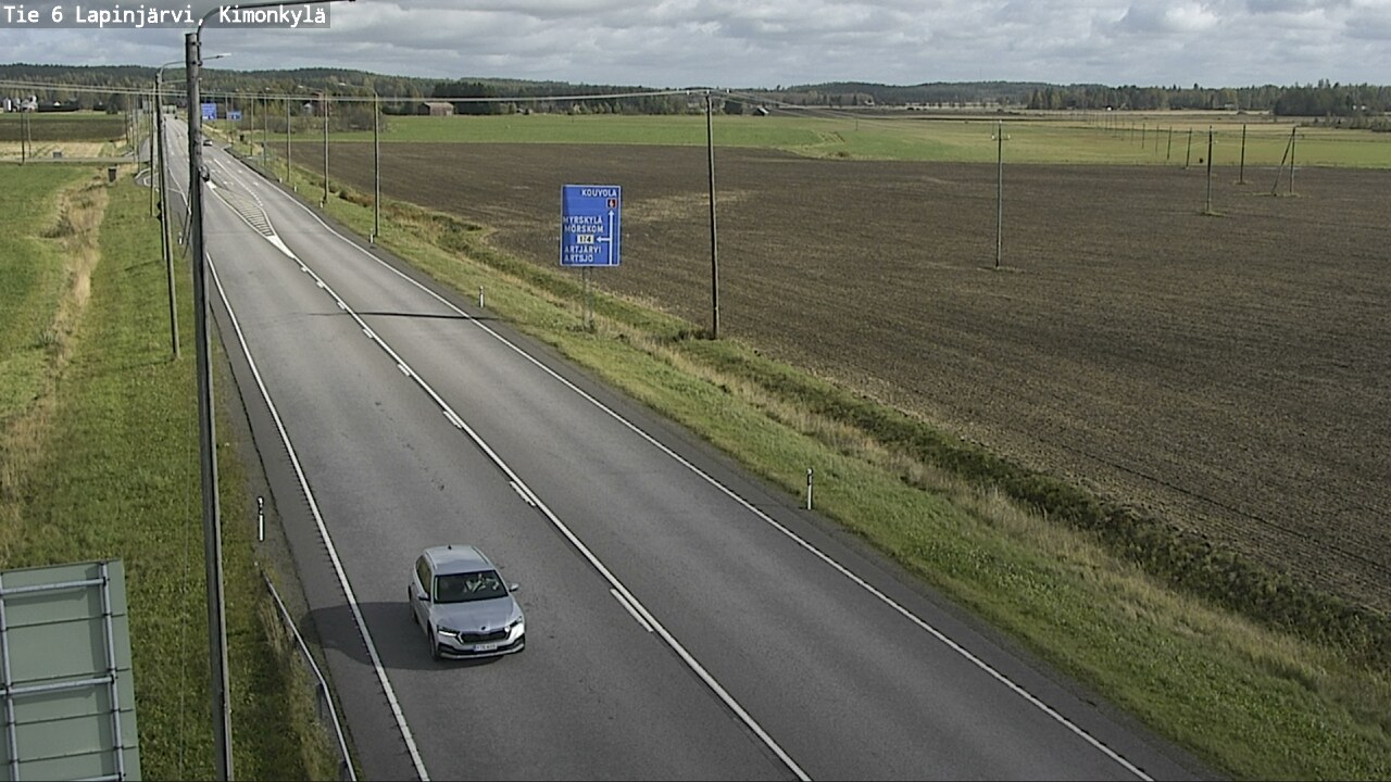 Weather Camera Image Road 6 Lapinjärvi, Kimonkylä, Lapinjärvi, Uusimaa