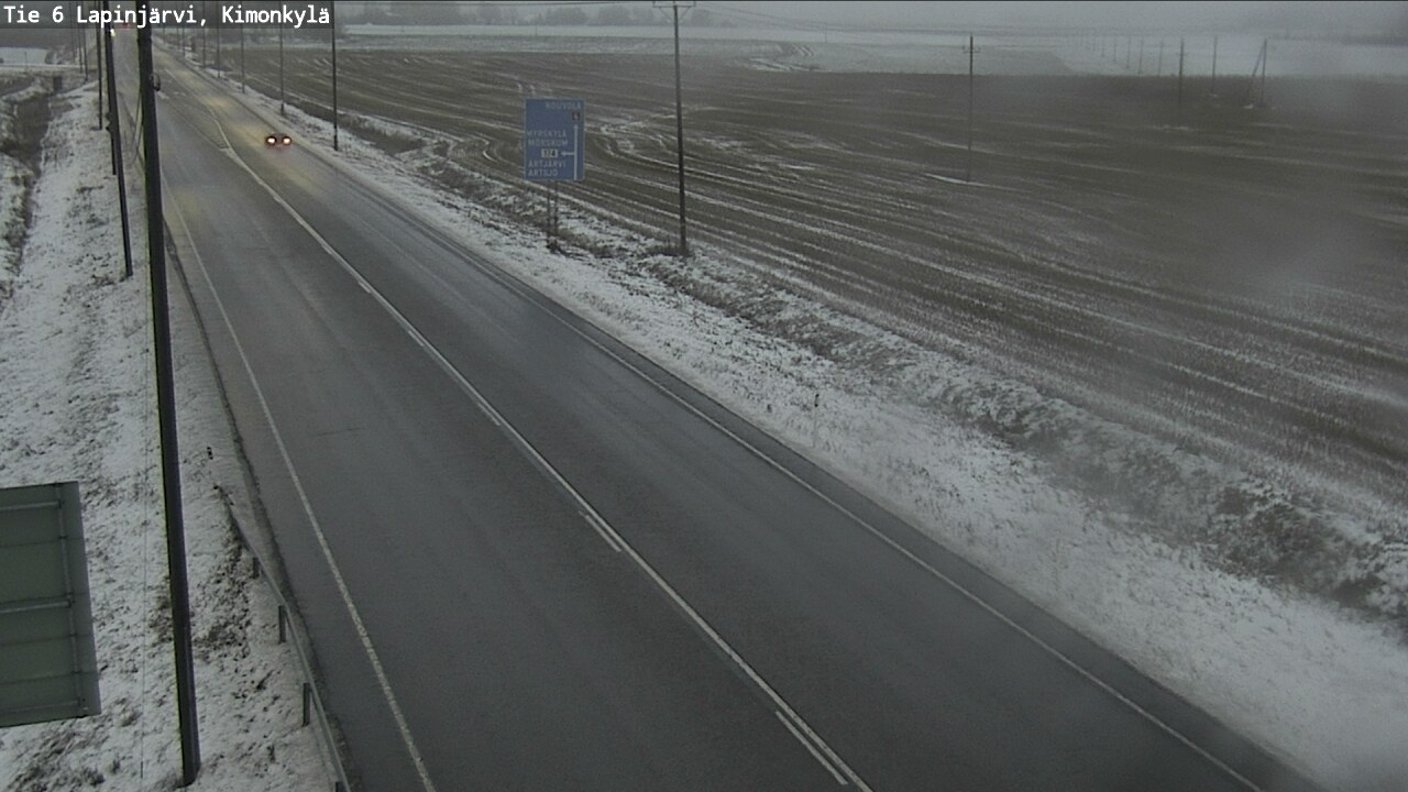 Weather Camera Image Väg 6 Lapinjärvi, Kimoböle, Lapinjärvi, Uusimaa