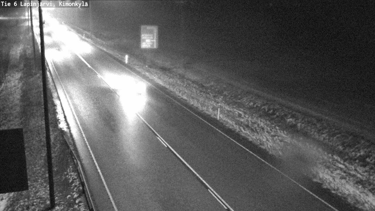 Weather Camera Image Väg 6 Lapinjärvi, Kimoböle, Lapinjärvi, Uusimaa