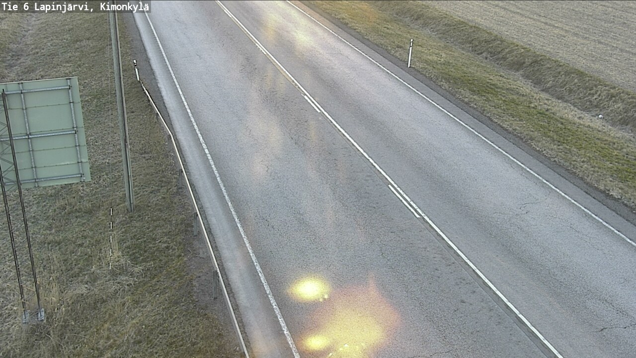 Weather Camera Image Road 6 Lapinjärvi, Kimonkylä, Lapinjärvi, Uusimaa