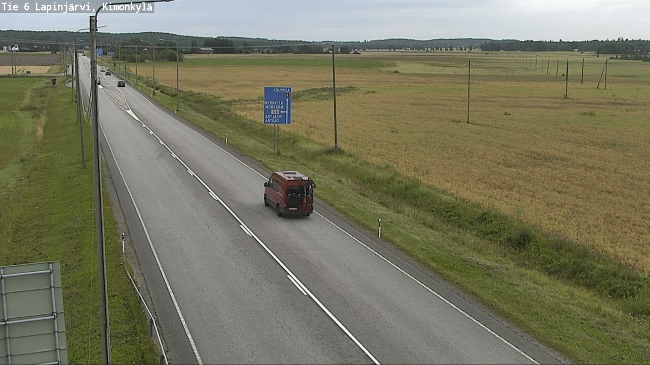 Weather Camera Image Road 6 Lapinjärvi, Kimonkylä, Lapinjärvi, Uusimaa
