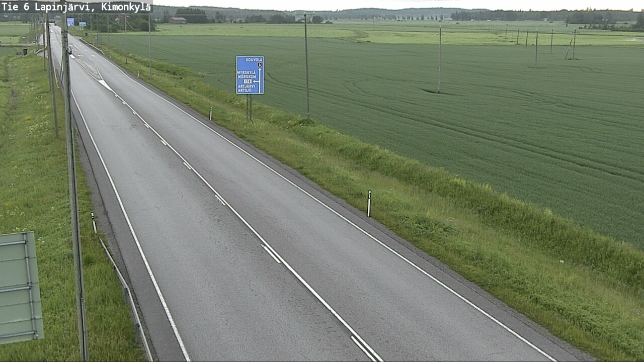 Weather Camera Image Väg 6 Lapinjärvi, Kimoböle, Lapinjärvi, Uusimaa