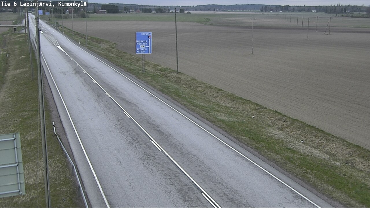 Weather Camera Image Väg 6 Lapinjärvi, Kimoböle, Lapinjärvi, Uusimaa
