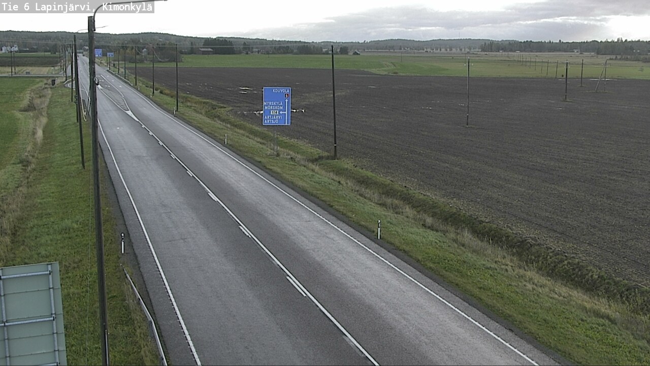 Weather Camera Image Väg 6 Lapinjärvi, Kimoböle, Lapinjärvi, Uusimaa