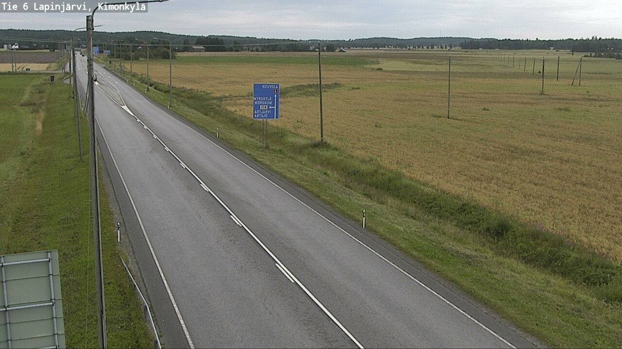 Weather Camera Image Road 6 Lapinjärvi, Kimonkylä, Lapinjärvi, Uusimaa