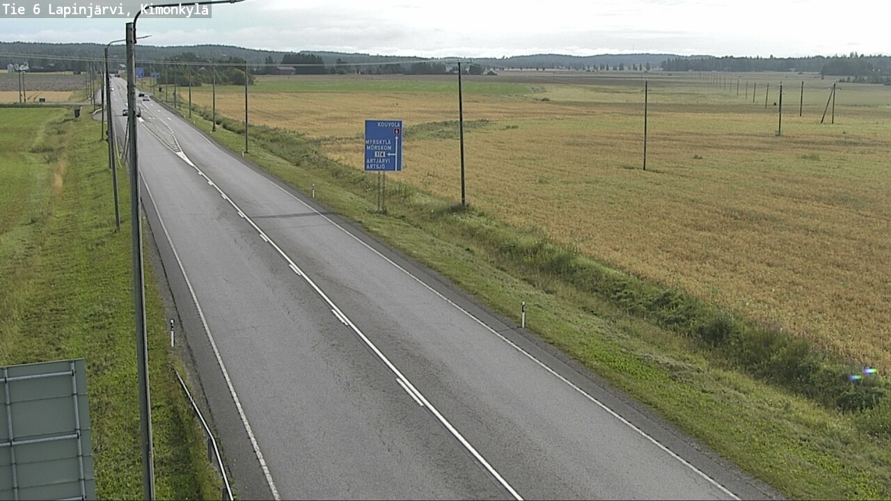 Weather Camera Image Road 6 Lapinjärvi, Kimonkylä, Lapinjärvi, Uusimaa