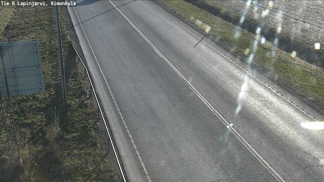 Weather Camera Image Road 6 Lapinjärvi, Kimonkylä, Lapinjärvi, Uusimaa