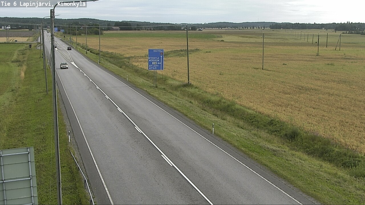 Weather Camera Image Road 6 Lapinjärvi, Kimonkylä, Lapinjärvi, Uusimaa