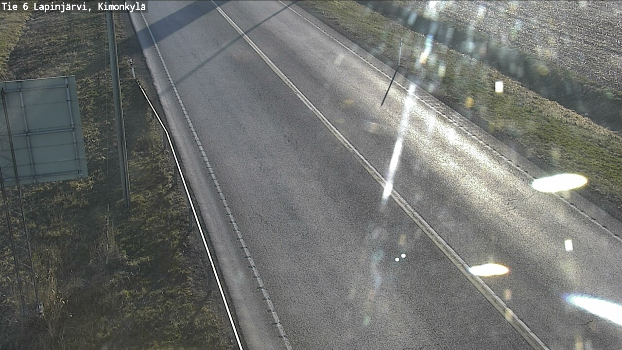 Weather Camera Image Road 6 Lapinjärvi, Kimonkylä, Lapinjärvi, Uusimaa