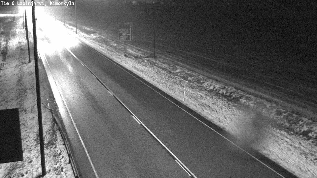 Weather Camera Image Väg 6 Lapinjärvi, Kimoböle, Lapinjärvi, Uusimaa