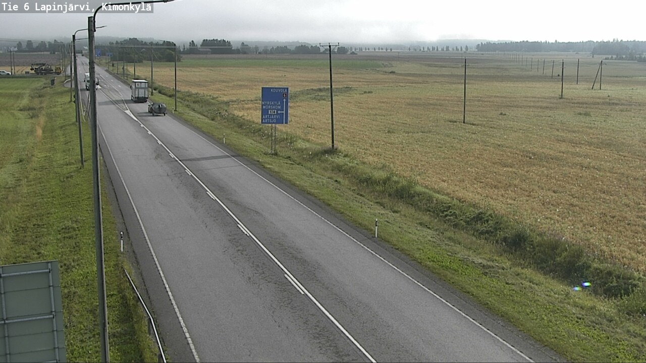Weather Camera Image Road 6 Lapinjärvi, Kimonkylä, Lapinjärvi, Uusimaa