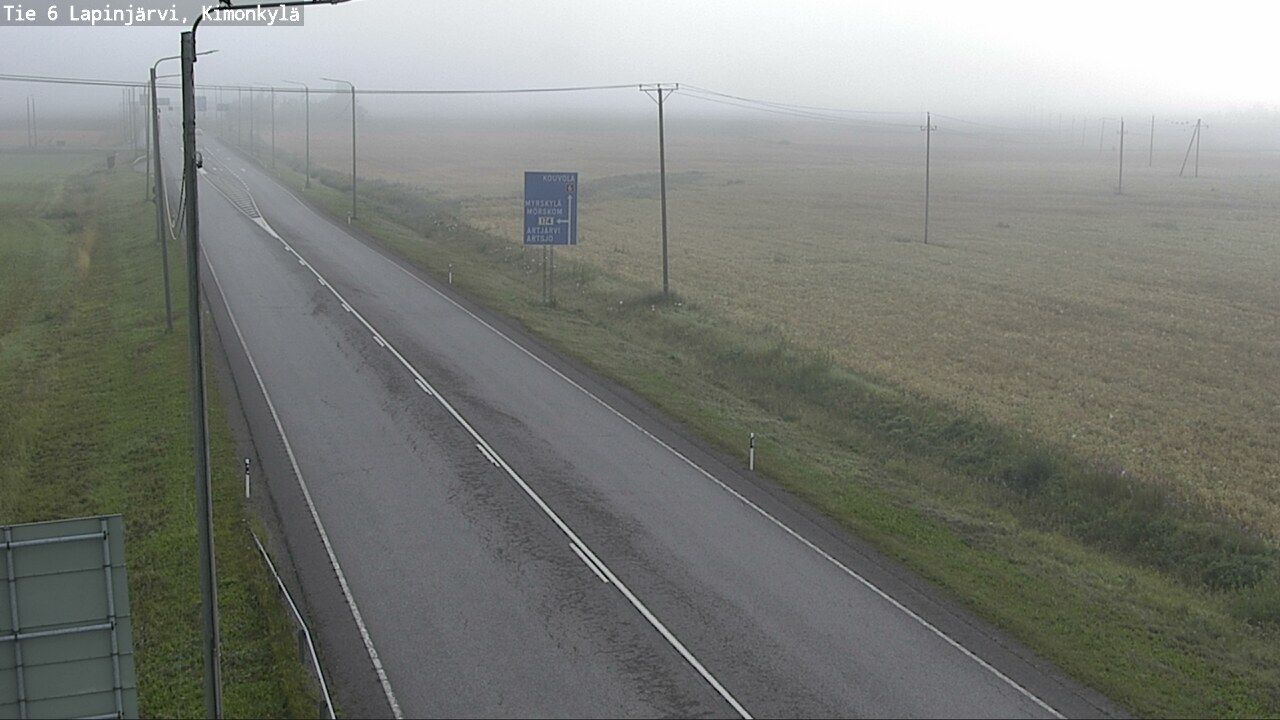 Weather Camera Image Road 6 Lapinjärvi, Kimonkylä, Lapinjärvi, Uusimaa
