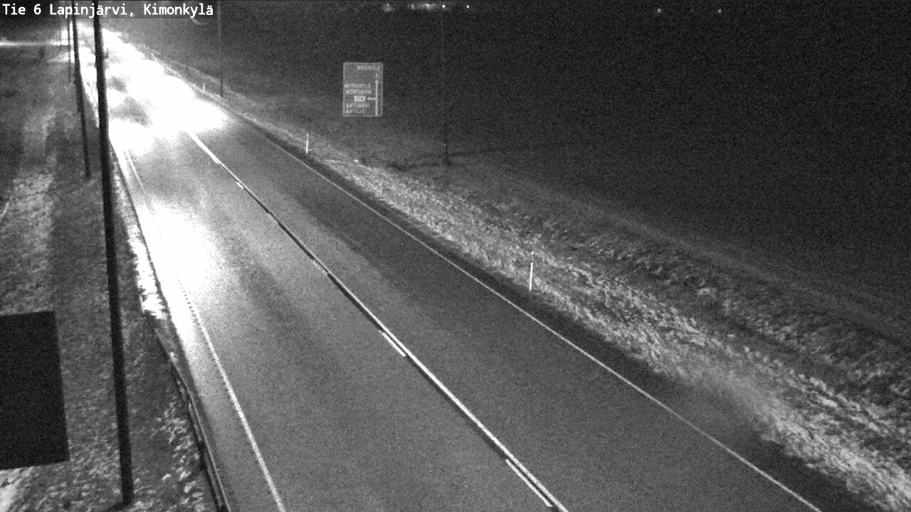 Weather Camera Image Väg 6 Lapinjärvi, Kimoböle, Lapinjärvi, Uusimaa