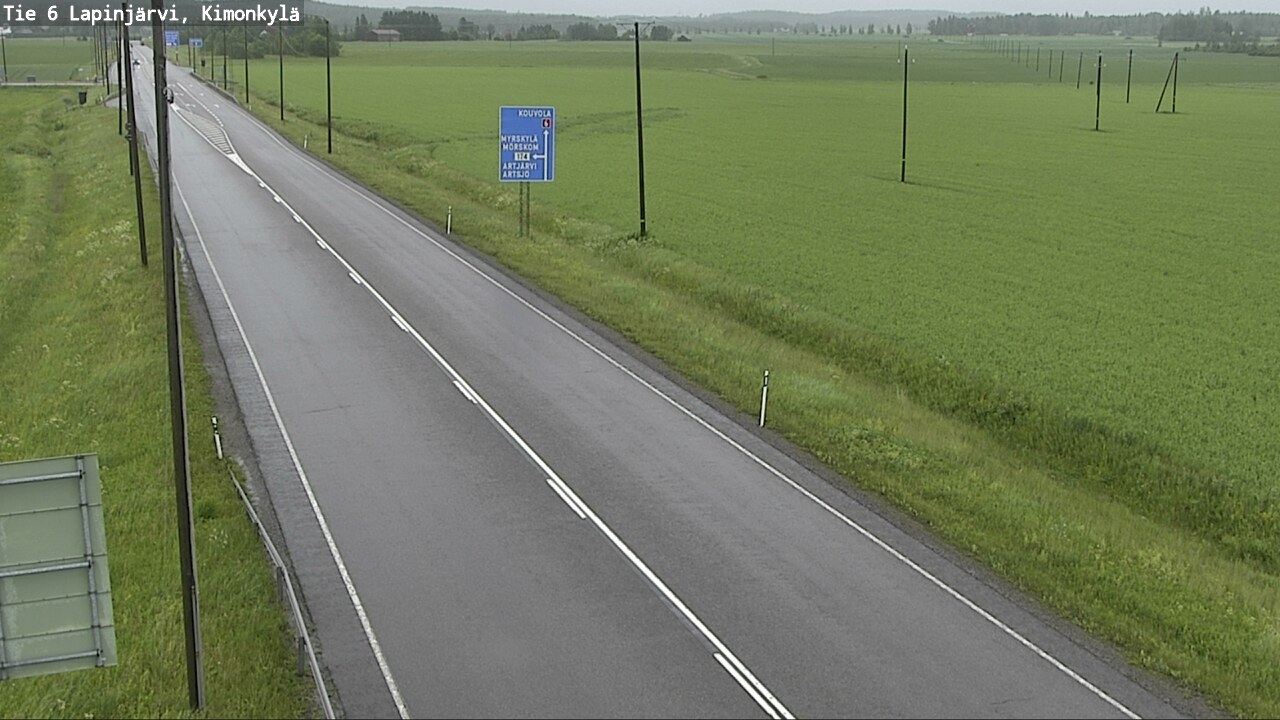 Weather Camera Image Väg 6 Lapinjärvi, Kimoböle, Lapinjärvi, Uusimaa