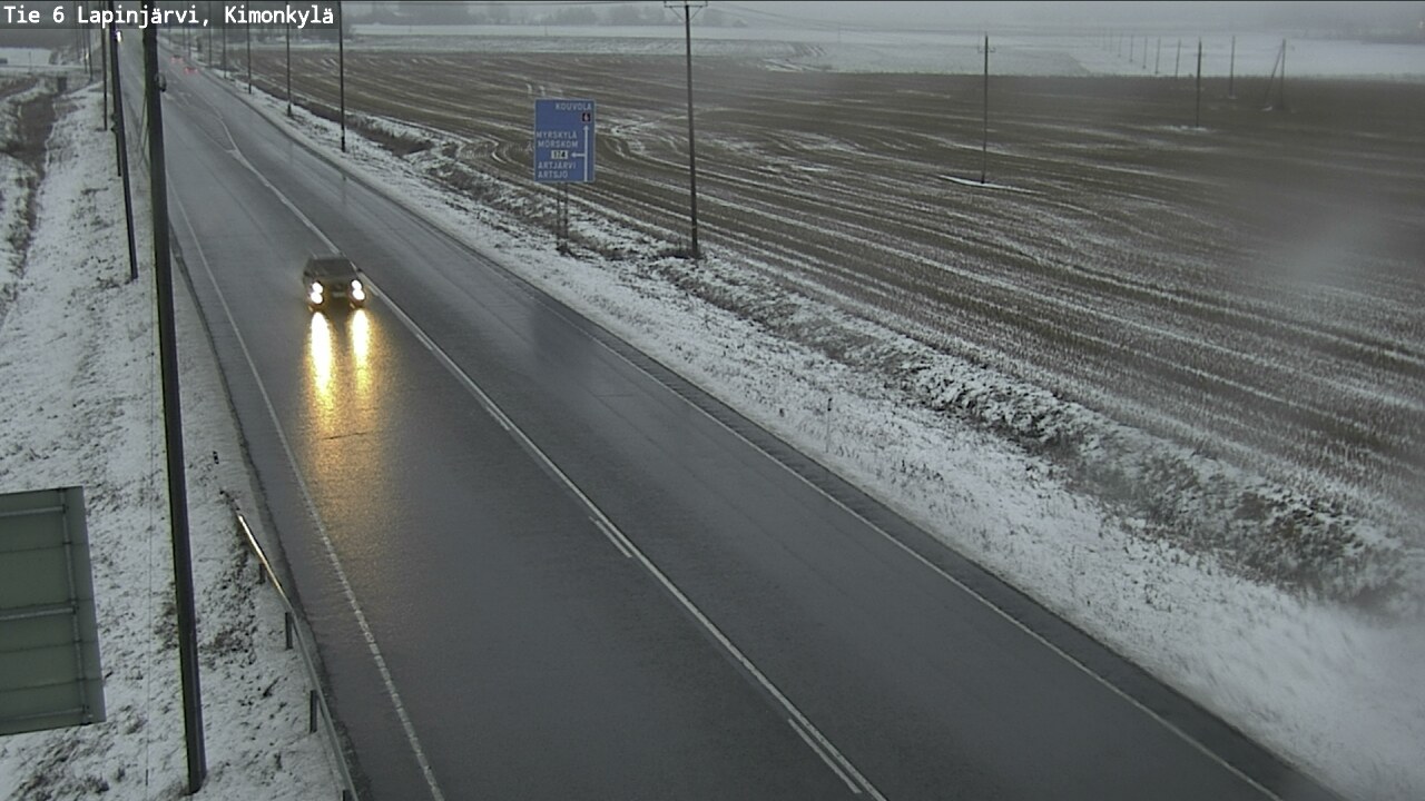 Weather Camera Image Väg 6 Lapinjärvi, Kimoböle, Lapinjärvi, Uusimaa