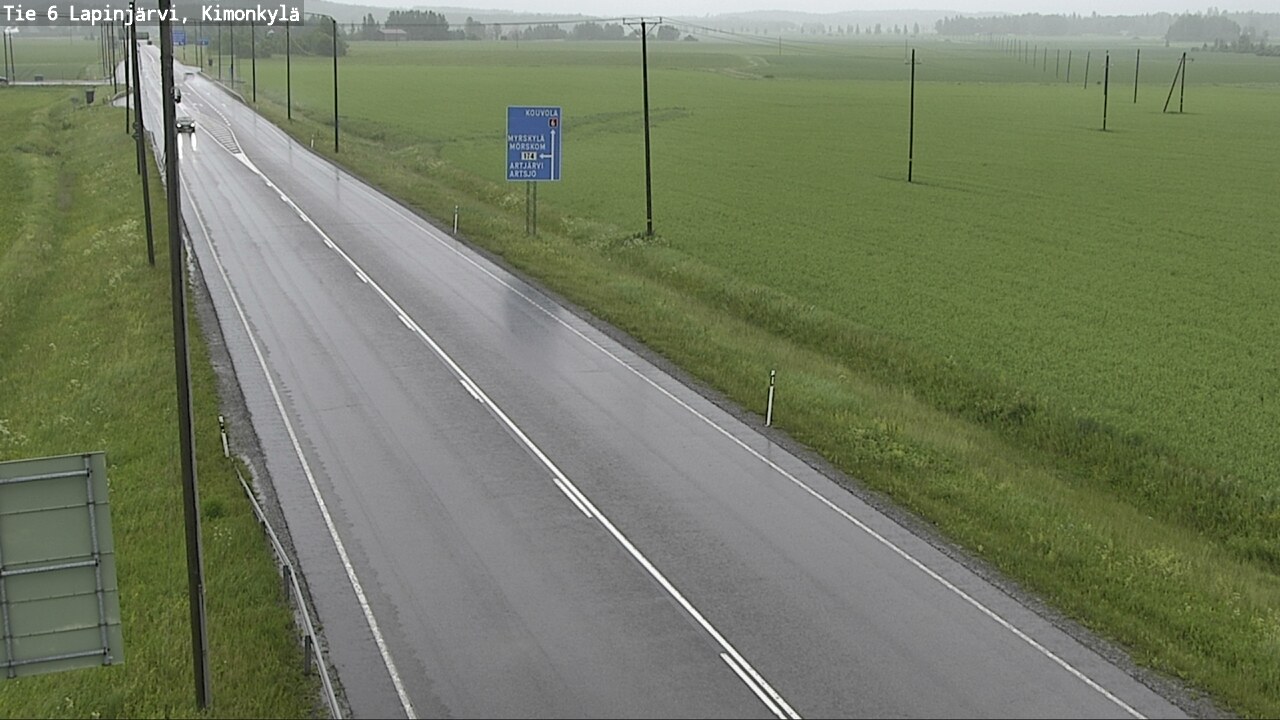 Weather Camera Image Road 6 Lapinjärvi, Kimonkylä, Lapinjärvi, Uusimaa