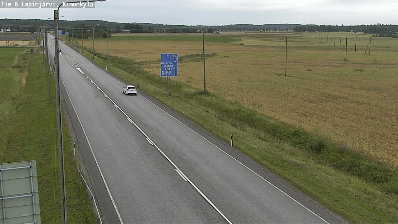 Weather Camera Image Road 6 Lapinjärvi, Kimonkylä, Lapinjärvi, Uusimaa