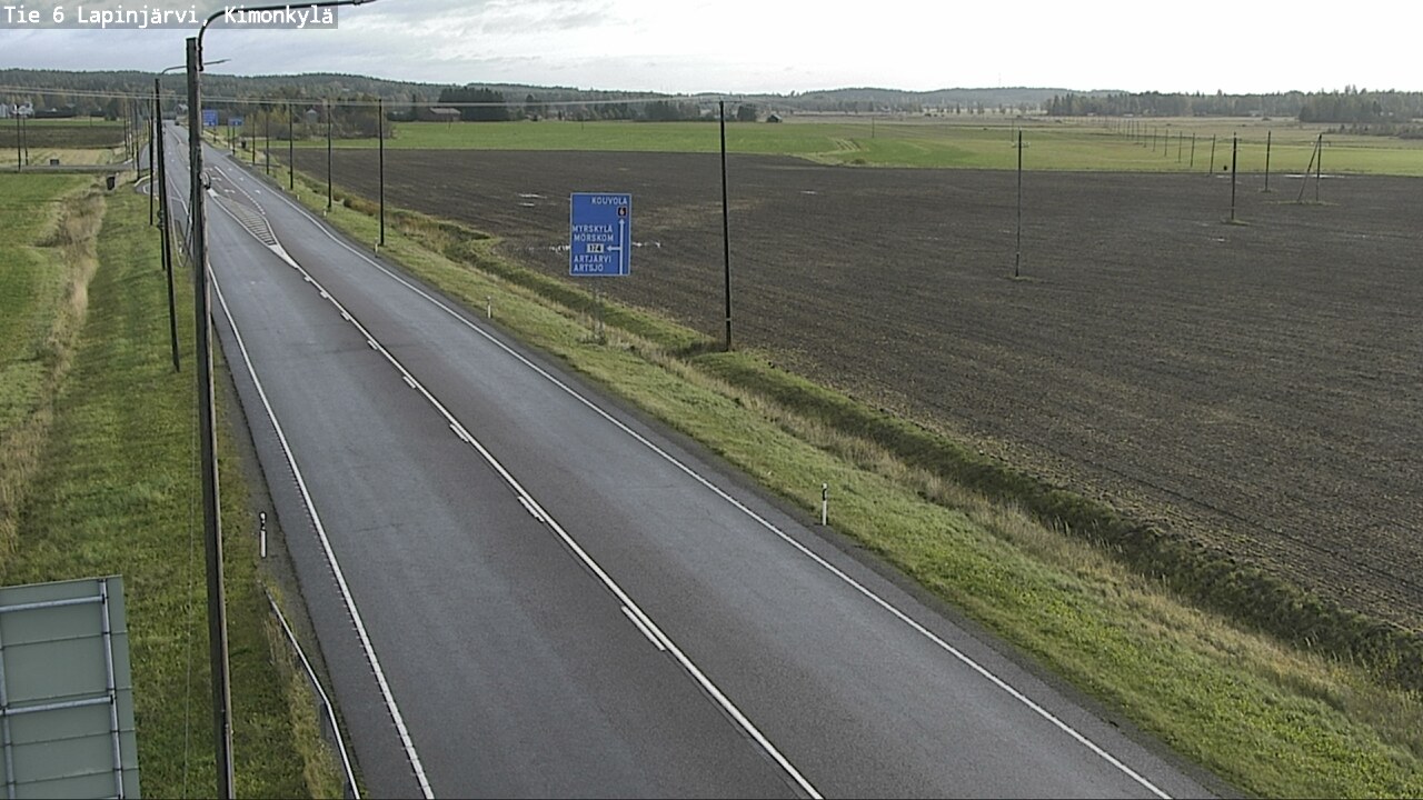 Weather Camera Image Road 6 Lapinjärvi, Kimonkylä, Lapinjärvi, Uusimaa