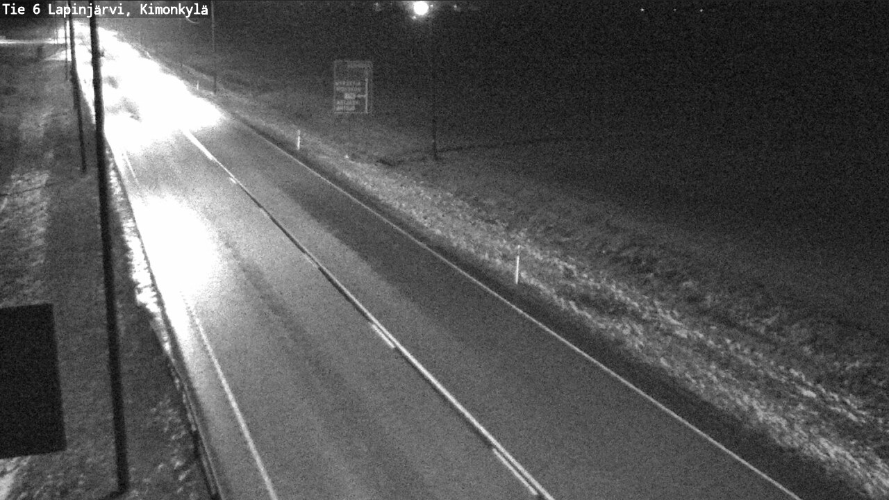 Weather Camera Image Väg 6 Lapinjärvi, Kimoböle, Lapinjärvi, Uusimaa