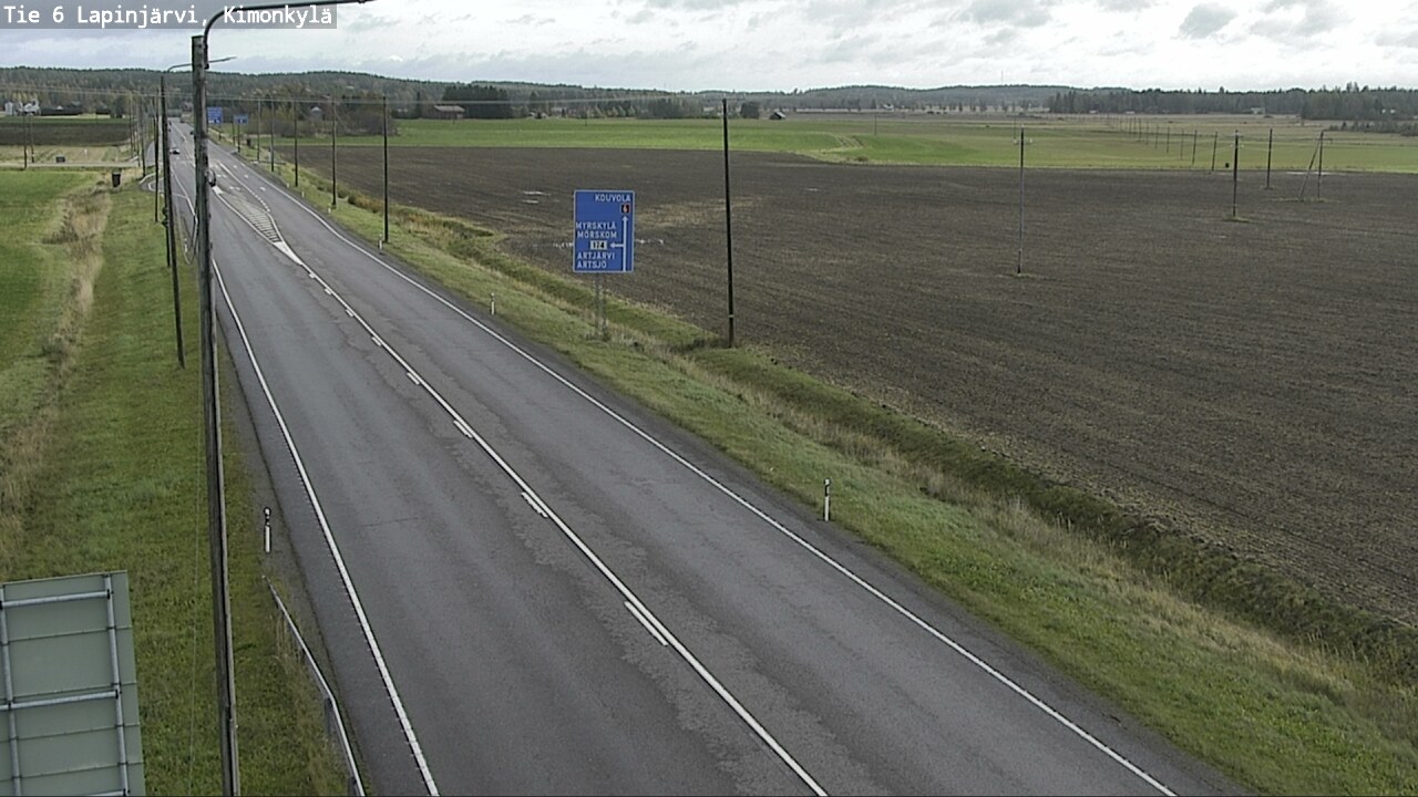 Weather Camera Image Road 6 Lapinjärvi, Kimonkylä, Lapinjärvi, Uusimaa