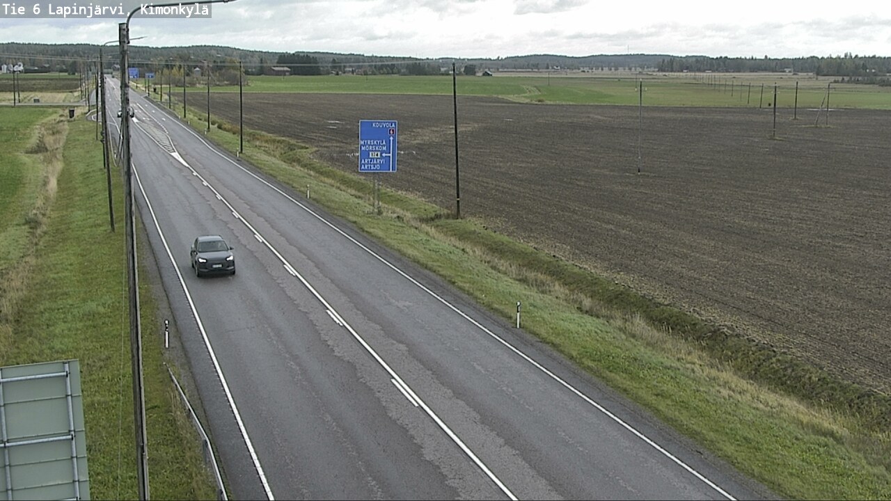 Weather Camera Image Road 6 Lapinjärvi, Kimonkylä, Lapinjärvi, Uusimaa