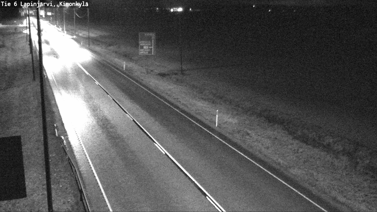Weather Camera Image Väg 6 Lapinjärvi, Kimoböle, Lapinjärvi, Uusimaa