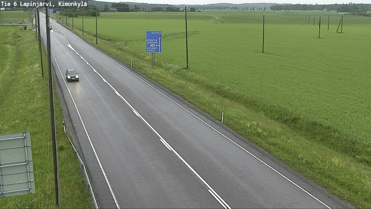 Weather Camera Image Road 6 Lapinjärvi, Kimonkylä, Lapinjärvi, Uusimaa