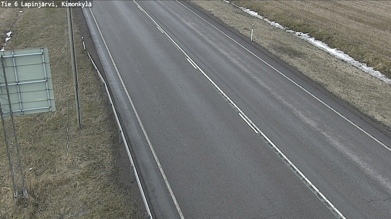 Weather Camera Image Väg 6 Lapinjärvi, Kimoböle, Lapinjärvi, Uusimaa