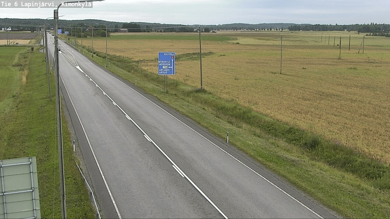 Weather Camera Image Road 6 Lapinjärvi, Kimonkylä, Lapinjärvi, Uusimaa