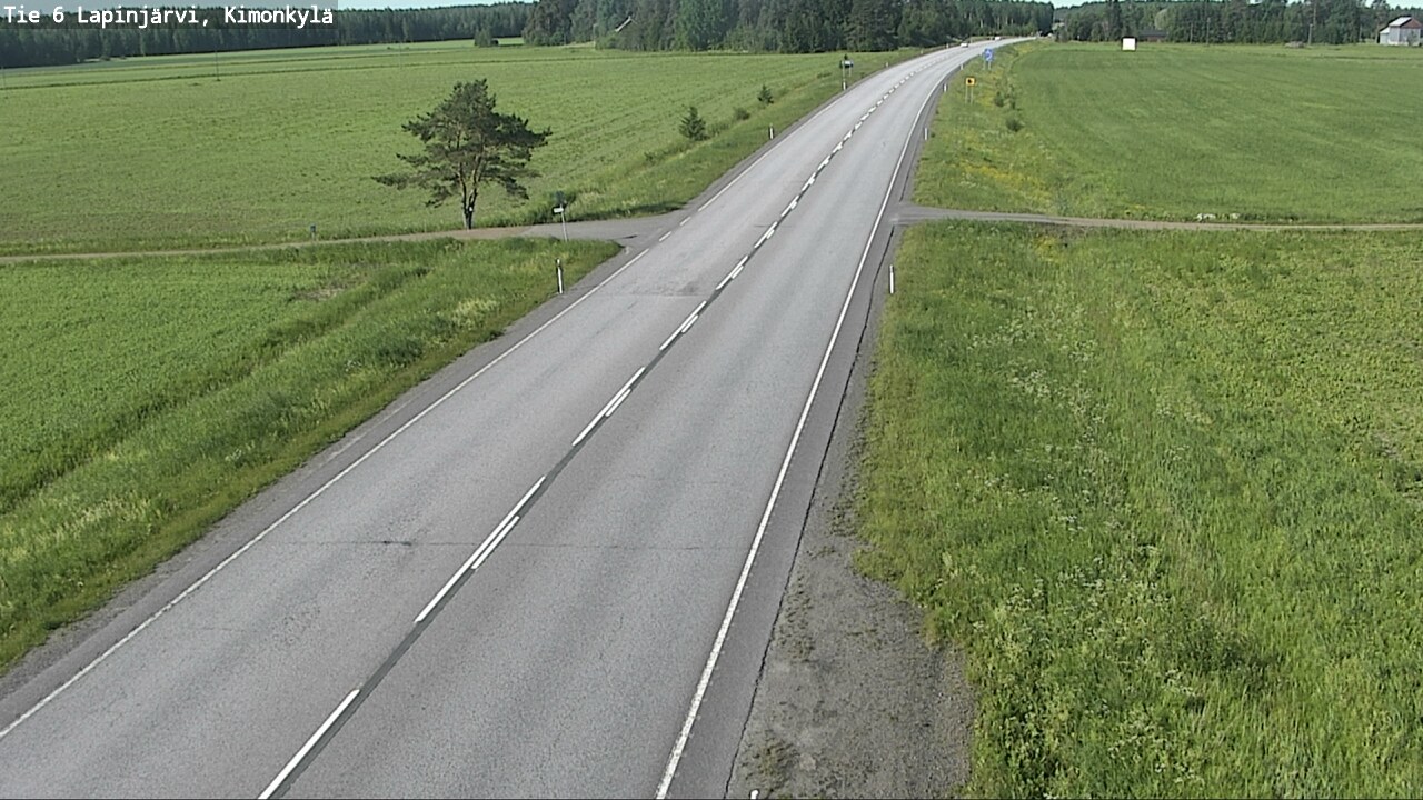 Weather Camera Image Väg 6 Lapinjärvi, Kimoböle, Lapinjärvi, Uusimaa