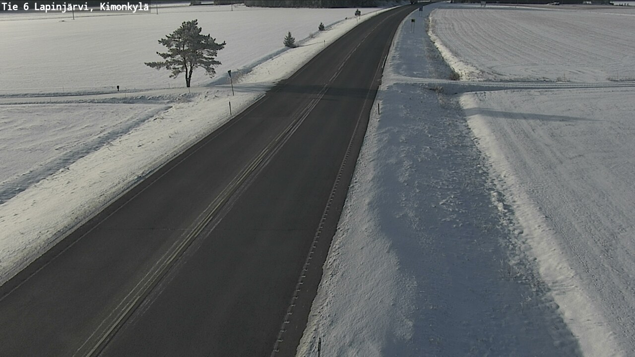Weather Camera Image Road 6 Lapinjärvi, Kimonkylä, Lapinjärvi, Uusimaa