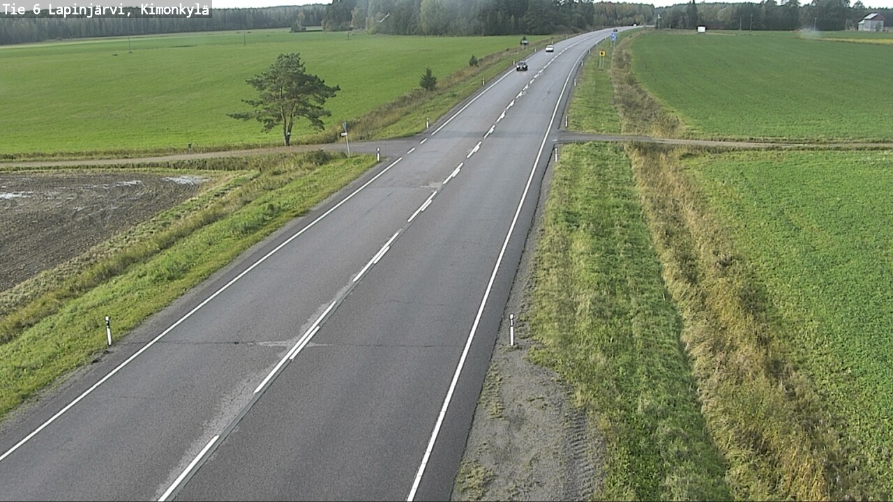 Weather Camera Image Road 6 Lapinjärvi, Kimonkylä, Lapinjärvi, Uusimaa