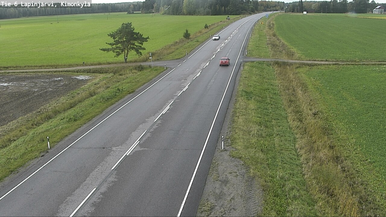 Weather Camera Image Road 6 Lapinjärvi, Kimonkylä, Lapinjärvi, Uusimaa