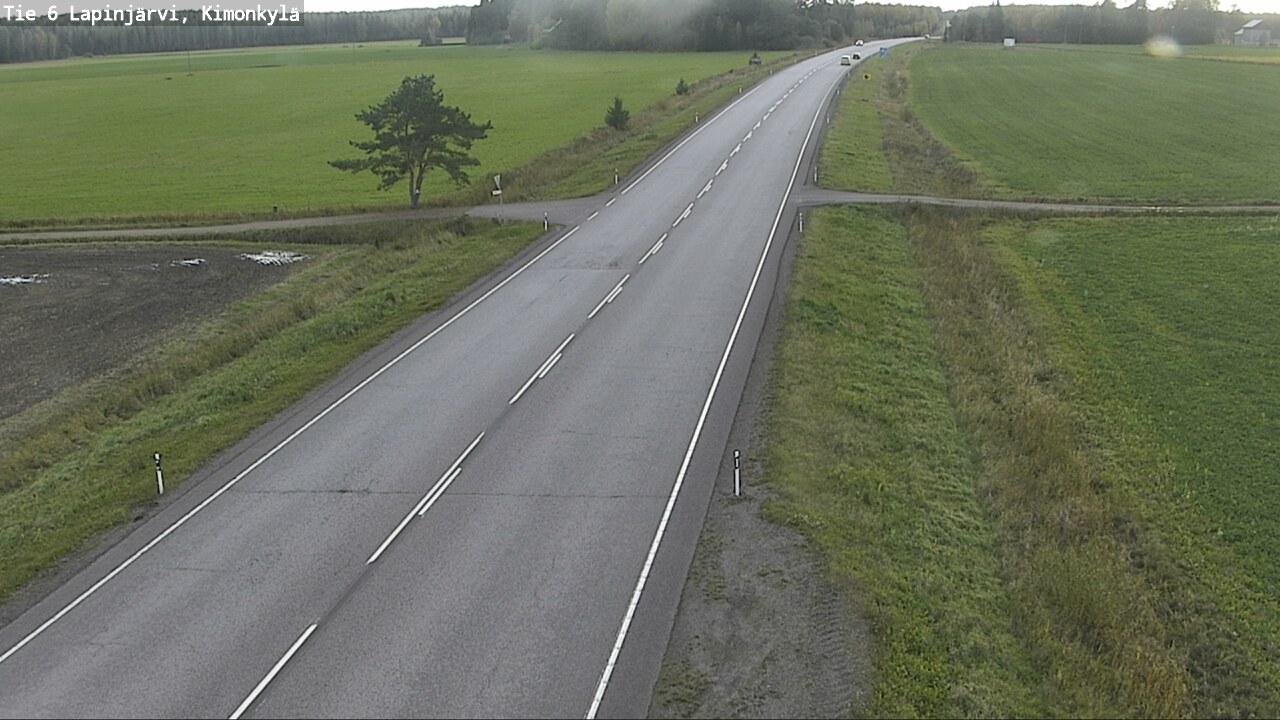 Weather Camera Image Väg 6 Lapinjärvi, Kimoböle, Lapinjärvi, Uusimaa