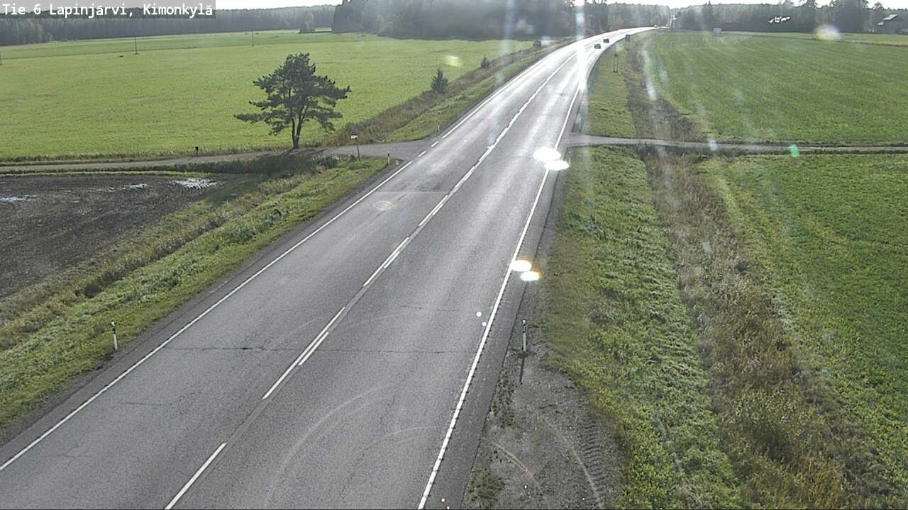 Weather Camera Image Väg 6 Lapinjärvi, Kimoböle, Lapinjärvi, Uusimaa