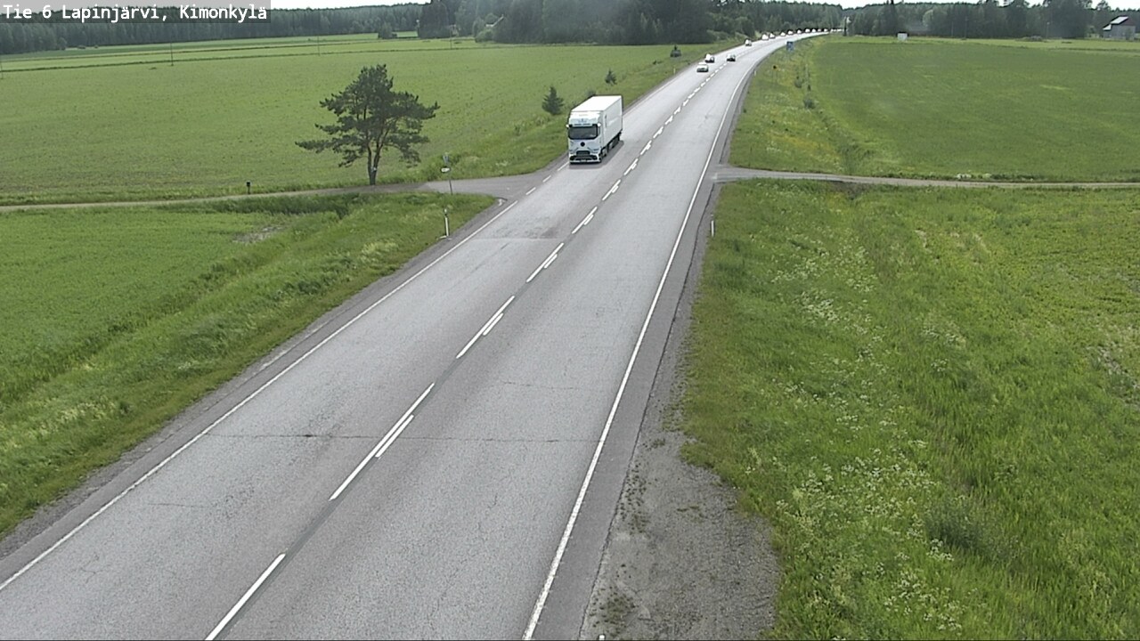 Weather Camera Image Väg 6 Lapinjärvi, Kimoböle, Lapinjärvi, Uusimaa
