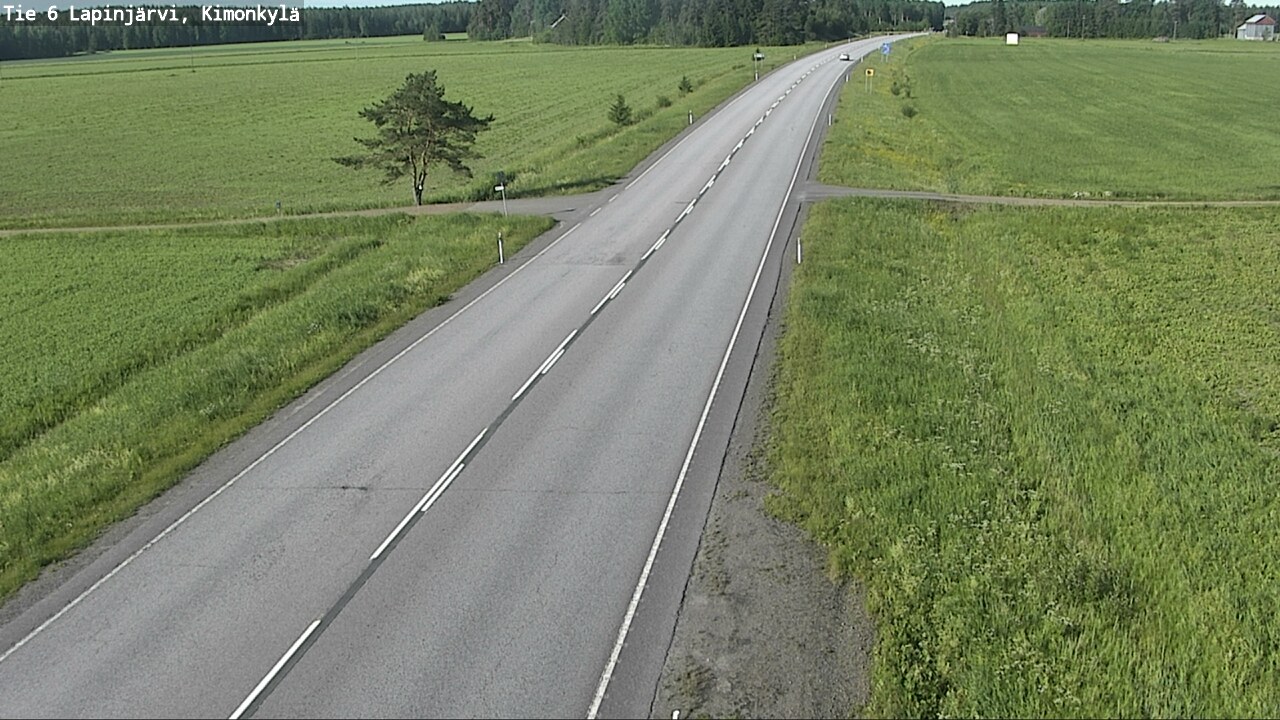 Weather Camera Image Väg 6 Lapinjärvi, Kimoböle, Lapinjärvi, Uusimaa