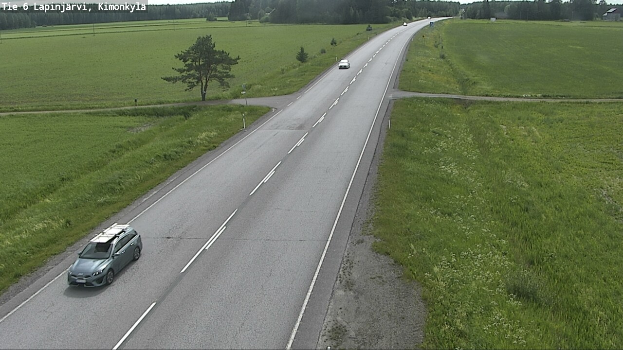 Weather Camera Image Väg 6 Lapinjärvi, Kimoböle, Lapinjärvi, Uusimaa
