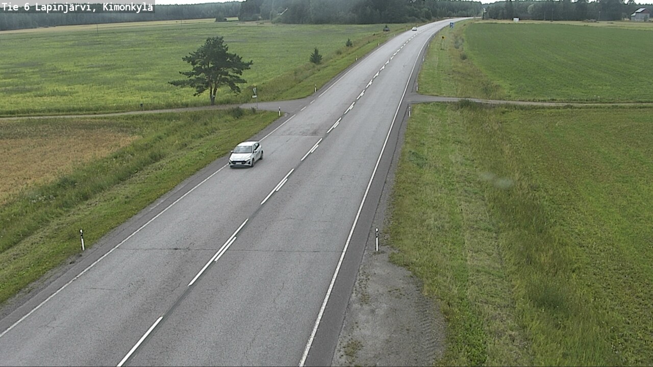 Weather Camera Image Road 6 Lapinjärvi, Kimonkylä, Lapinjärvi, Uusimaa