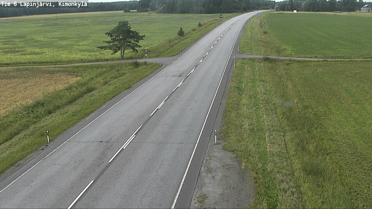 Weather Camera Image Väg 6 Lapinjärvi, Kimoböle, Lapinjärvi, Uusimaa