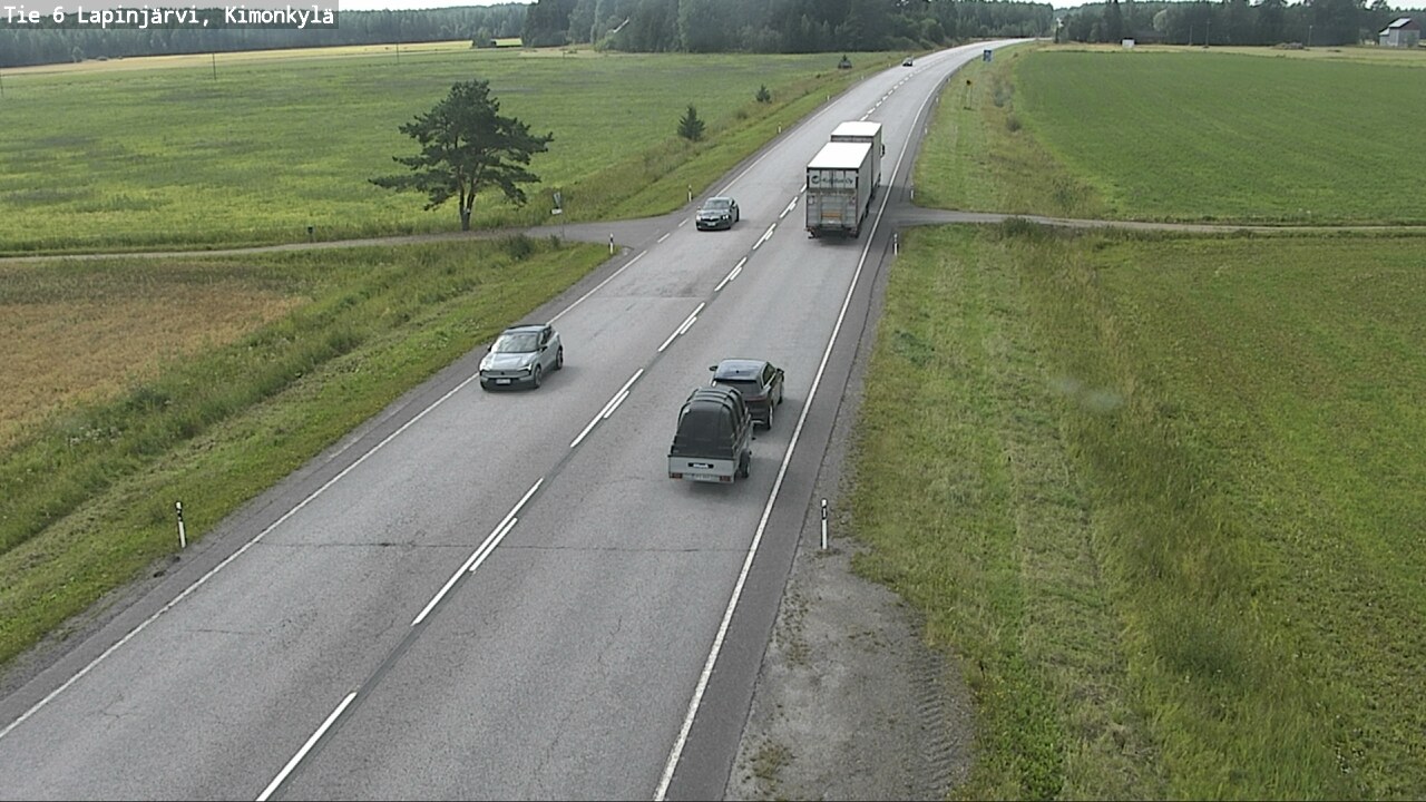 Weather Camera Image Road 6 Lapinjärvi, Kimonkylä, Lapinjärvi, Uusimaa