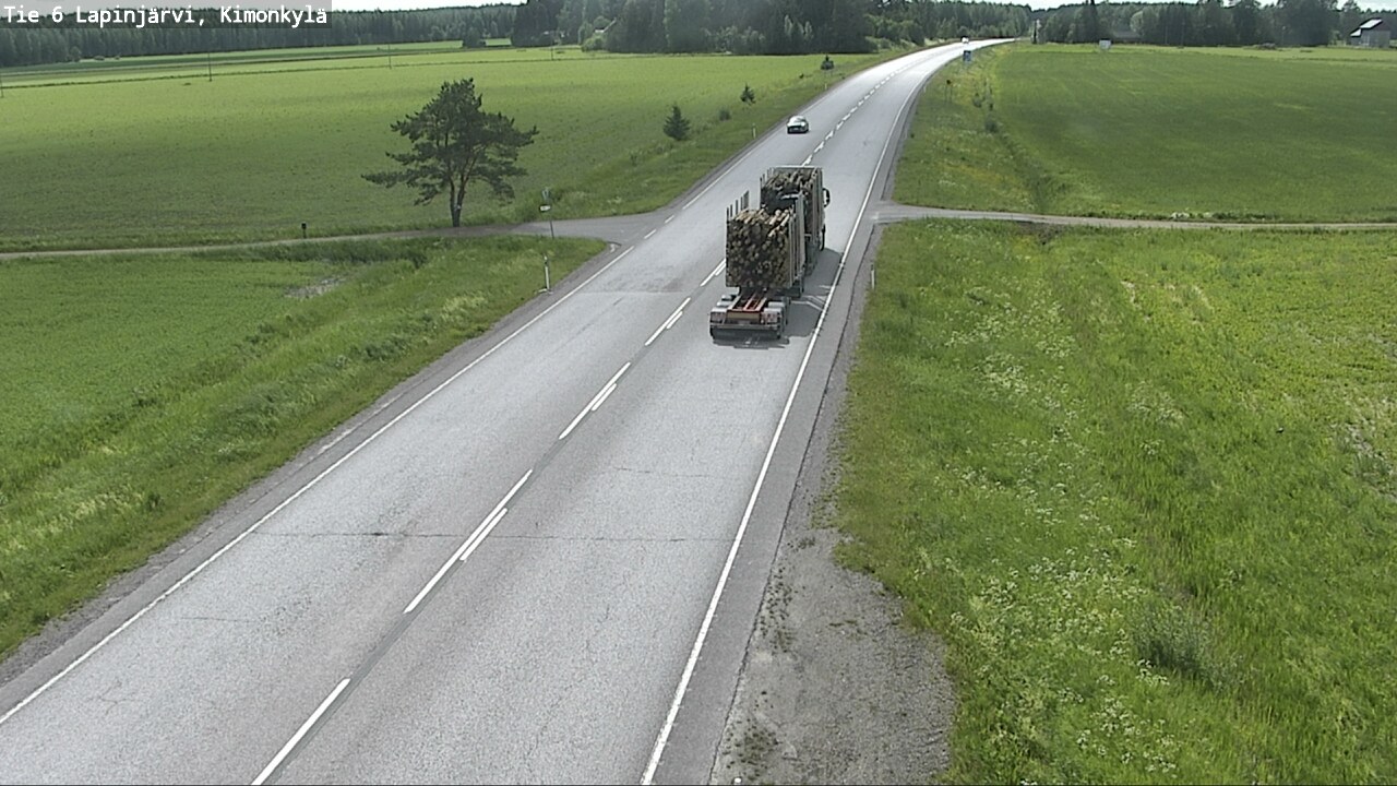 Weather Camera Image Väg 6 Lapinjärvi, Kimoböle, Lapinjärvi, Uusimaa