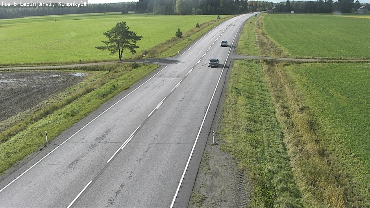 Weather Camera Image Road 6 Lapinjärvi, Kimonkylä, Lapinjärvi, Uusimaa