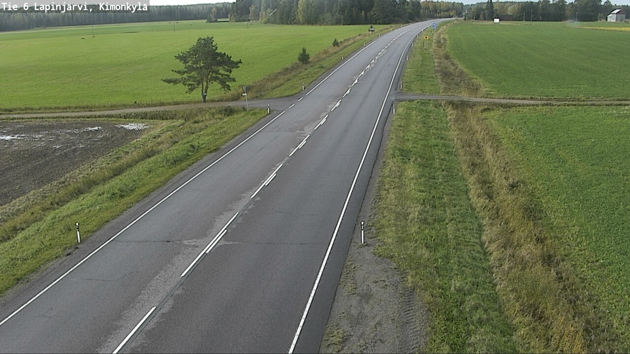 Weather Camera Image Road 6 Lapinjärvi, Kimonkylä, Lapinjärvi, Uusimaa