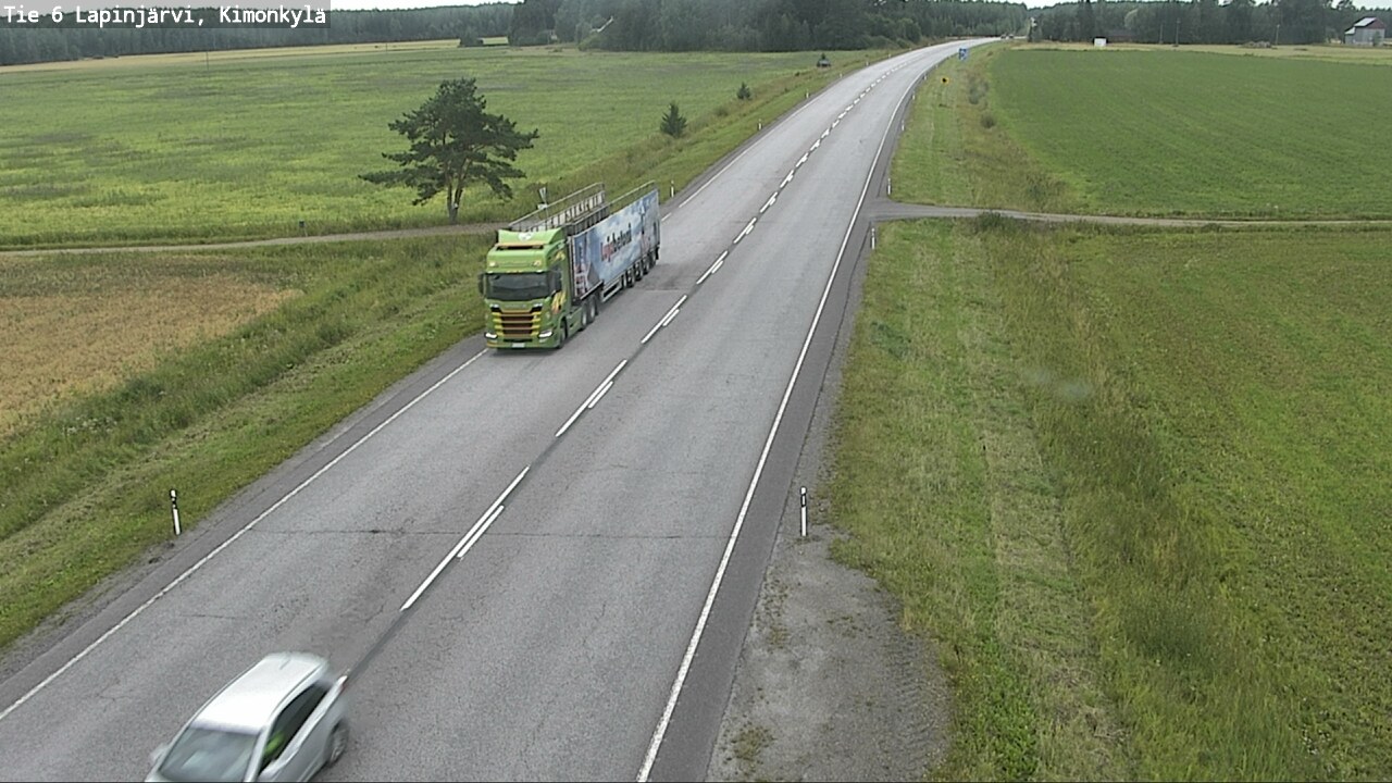 Weather Camera Image Väg 6 Lapinjärvi, Kimoböle, Lapinjärvi, Uusimaa