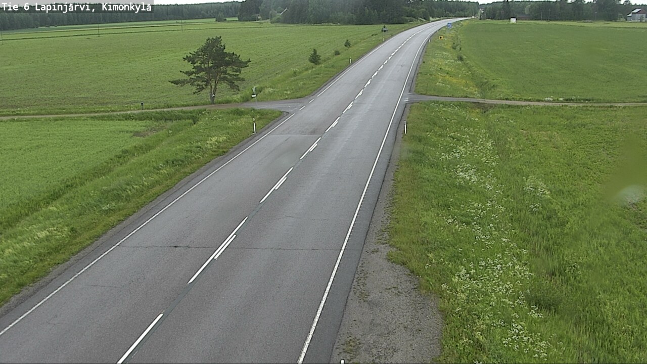 Weather Camera Image Road 6 Lapinjärvi, Kimonkylä, Lapinjärvi, Uusimaa