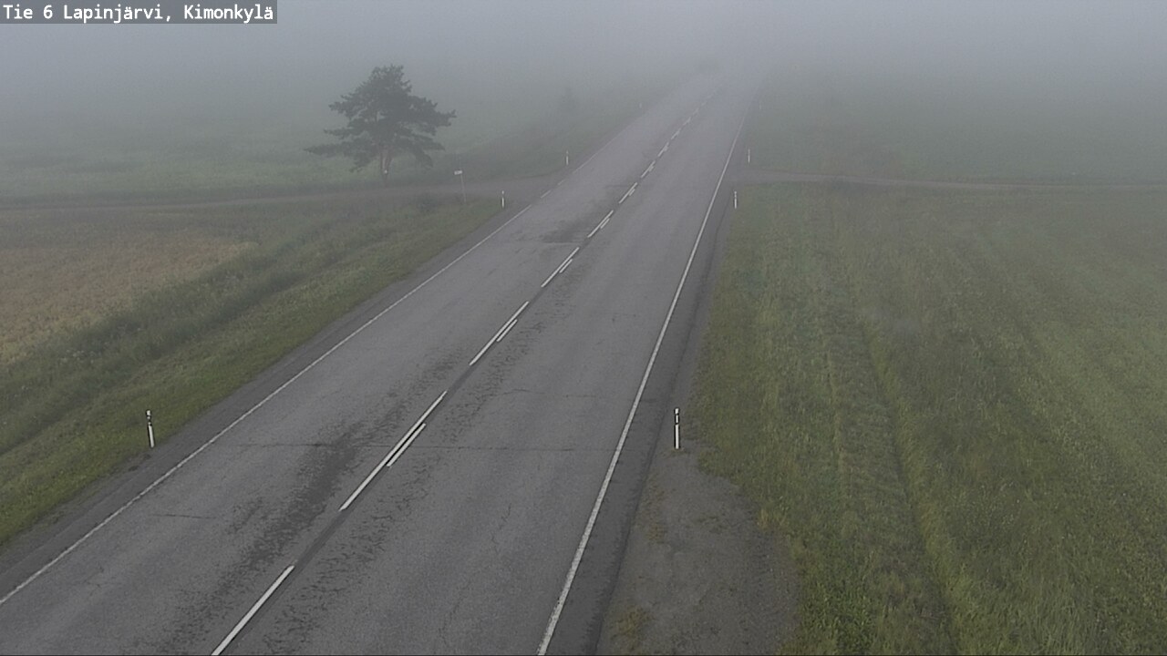 Weather Camera Image Väg 6 Lapinjärvi, Kimoböle, Lapinjärvi, Uusimaa